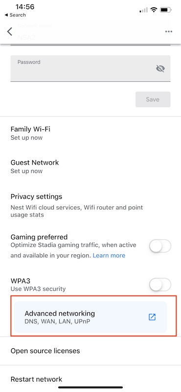 Google home best sale app wifi