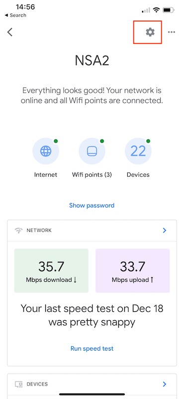 Wifi settings for google hot sale home