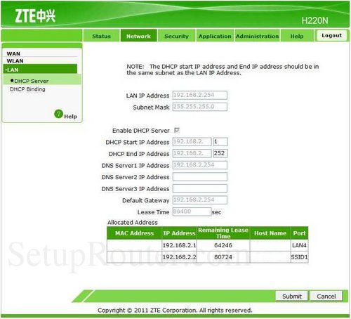 Change Dns On A Zte H220n Router Cleanbrowsing Community