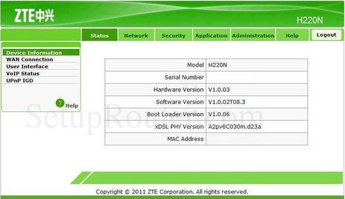 Zte router