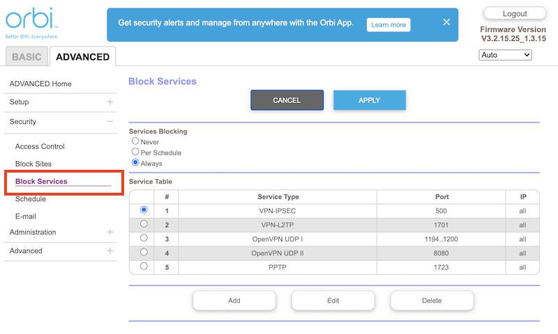 ¿Cómo bloqueo el acceso a VPN?