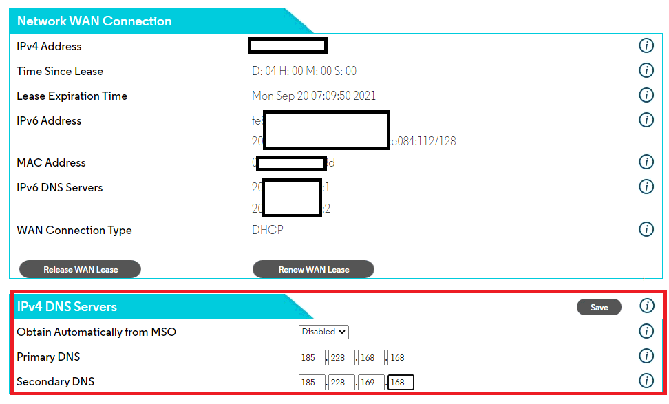 Motorolla-AC1900-DNS